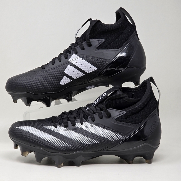 Adidas Adizero Impact Football Cleats Black White IE9661 Men’s Size 10 New main image 7